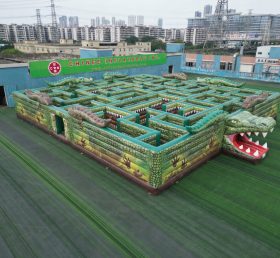 MAZE1-38 Labirinto Inflável Tema Crocodilo