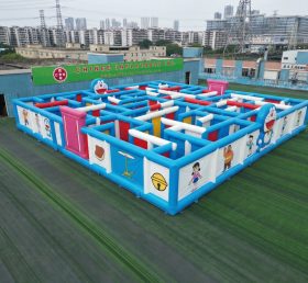 MAZE1-44 Labirinto Inflável com Tema Doraemon