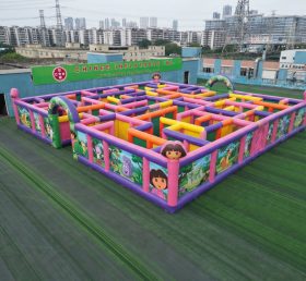 MAZE1-45 Labirinto Inflável com Tema da Dora