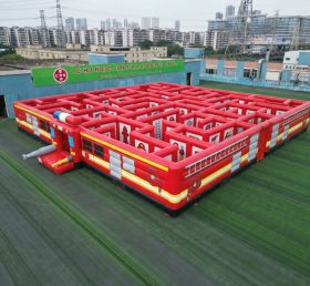 MAZE1-56 Labirinto Inflável com Tema de Caminhão de Bombeiros