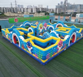 MAZE1-9 Labirinto Inflável Tema Baby Shark