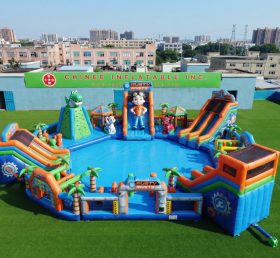 Pool3-773 Parque Aquático com Tema Rusty Rivets
