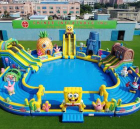 Pool3-777 Parque Aquático com Tema do Bob Esponja