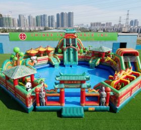Pool3-797 Parque Aquático com Tema Estilo Chinês