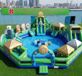 Pool3-801 Parque Aquático com Tema de Criptomoeda