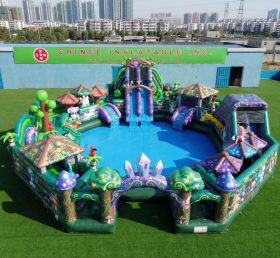 Piscina Pool3-811 Parque Aquático com Tema Floresta Mágica