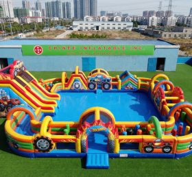 Pool3-814 Parque Aquático com Tema de Caminhões Monstro