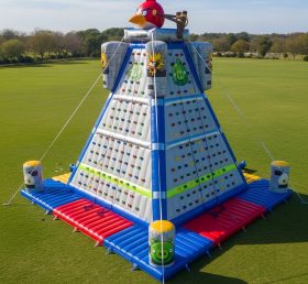 T11-4125 Parede de Escalada Inflável com Tema Angry Birds