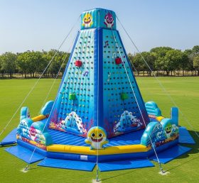 T11-4135 Parede de Escalada Inflável Tema Baby Shark