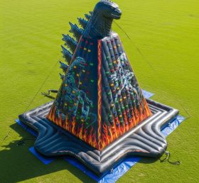 T11-4213 Parede de Escalada Inflável com Tema Godzilla