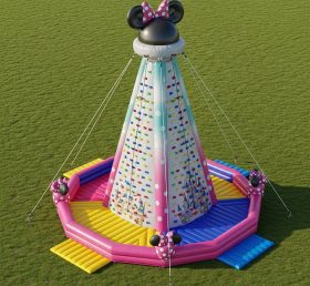 T11-4266 Parede de Escalada Inflável com Tema Mickey & Minnie