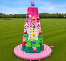 T11-4315 Parede de Escalada Inflável com Tema Peppa Pig