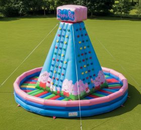 T11-4317 Parede de Escalada Inflável com Tema Peppa Pig