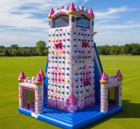 T11-4346 Parede de Escalada Inflável com Tema de Festas de Princesas