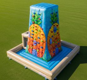 T11-4383 Parede de Escalada Inflável com Tema Bob Esponja