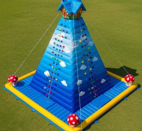 T11-4445 Parede de Escalada Inflável com Tema dos Smurfs
