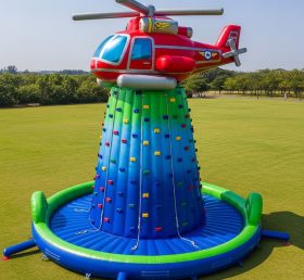 T11-4613 Parede de Escalada Inflável com Tema de Helicóptero