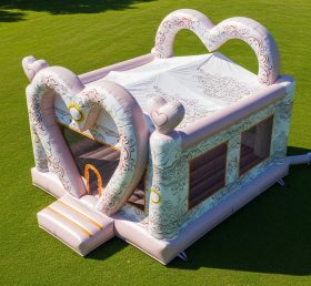 T2-8664 Pula-pula Inflável com Tema de Casamento