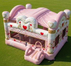 T2-8666 Pula-pula Inflável Tema de Casamento