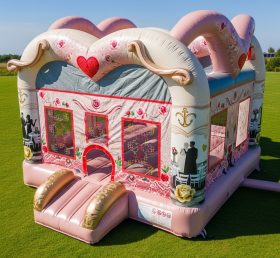 T2-8670 Pula-pula Inflável com Tema de Casamento