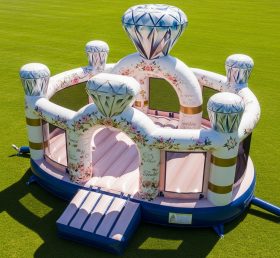 T2-8671 Pula-Pula Inflável com Tema de Casamento