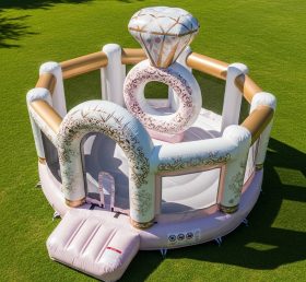 T2-8674 Pula-pula Inflável com Tema de Casamento