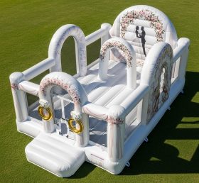T2-8677 Pula-pula Inflável com Tema de Casamento