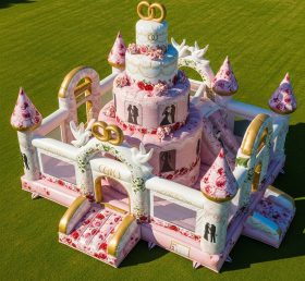 T2-8692 Castelos Infláveis com Tema de Casamento