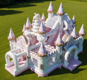 T2-8718 Castelos Infláveis com Tema de Casamento