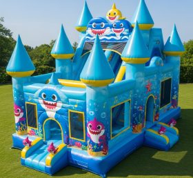 T5-2009 Castelos Infláveis Tema Baby Shark