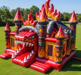 T5-2018 Castelo Inflável Tema Monstro Blaze
