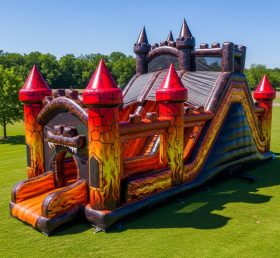 T5-2019 Castelo Inflável Tema Monstro Blaze