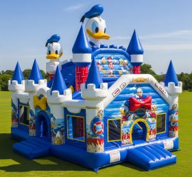 T5-2037 Castelos Infláveis Tema Pato Donald