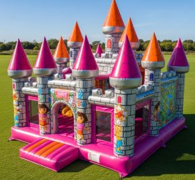 T5-2041 Castelo Inflável com Tema da Dora