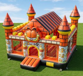 T5-2054 Castelo Inflável Temático Garfield