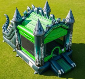 T5-2057 Castelos Infláveis Tema Godzilla