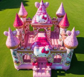 T5-2060 Castelos Infláveis com Tema Hello Kitty