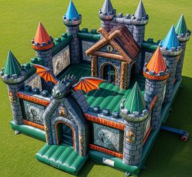 T5-2062 Castelos Infláveis com Tema Como Treinar o seu Dragão