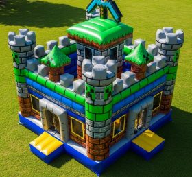 T5-2085 Castelos Insufláveis com Tema Minecraft