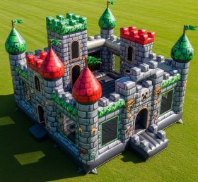 T5-2086 Castelos Infláveis com Tema de Minecraft
