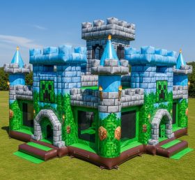 T5-2087 Castelos Infláveis com Tema de Minecraft
