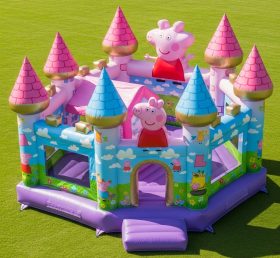 T5-2112 Castelos Infláveis Tema Peppa Pig