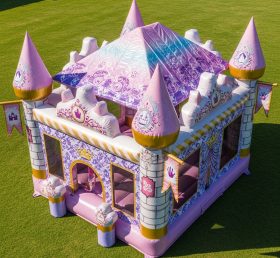 T5-2127 Castelos Infláveis com Tema de Festas de Princesas
