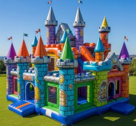 T5-2135 Castelos Infláveis com Tema Scooby-Doo