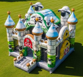 T5-2136 Castelos Infláveis Tema Shaun the Sheep