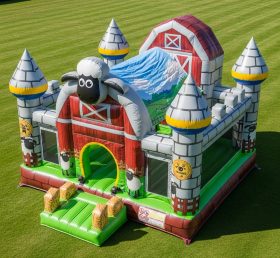 T5-2137 Castelos Infláveis com Tema Shaun the Sheep
