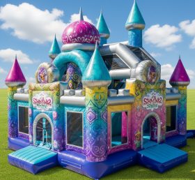 T5-2139 Castelos Infláveis Tema Shimmer & Shine