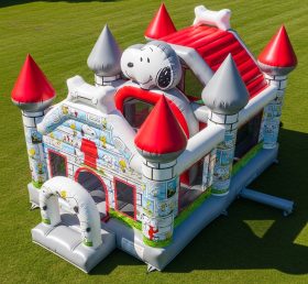 T5-2143 Castelos Infláveis Tema Snoopy