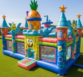 T5-2152 Castelos Infláveis com Tema do Bob Esponja