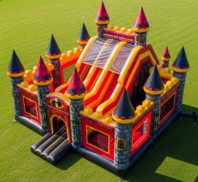 T5-2177 Castelo Inflável Tema Os Incríveis